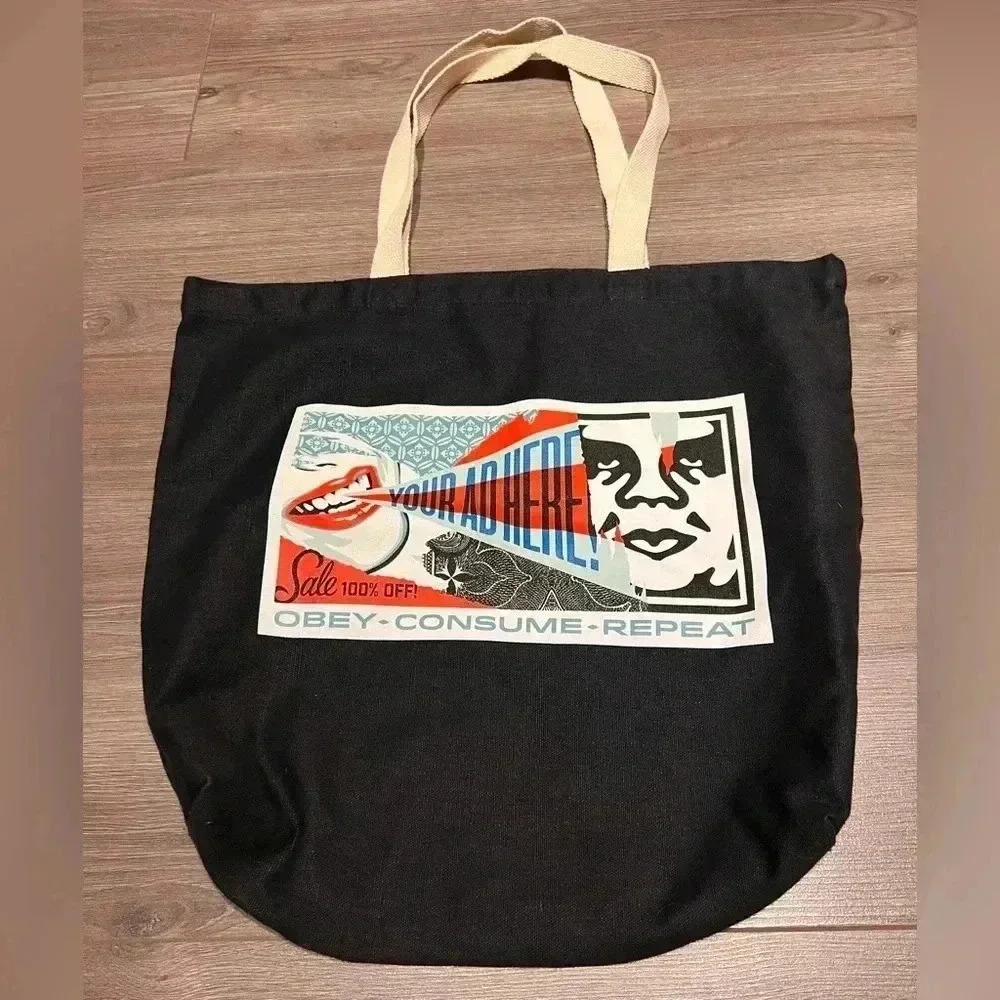 Black canvas bag never  used.